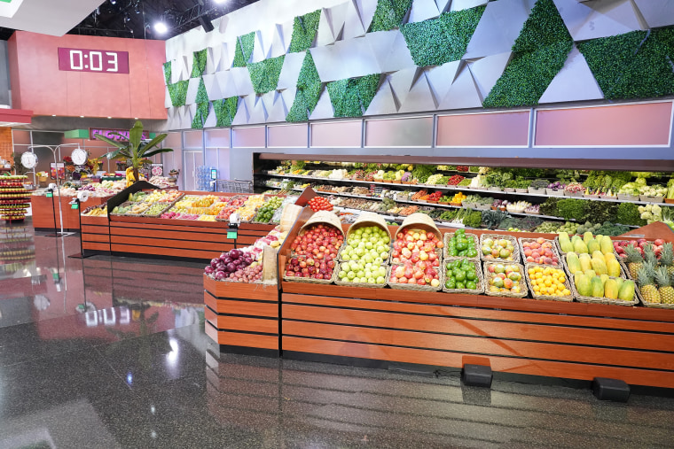 "Supermarket Sweep" is filmed in a real grocery store with real food that was built specifically for the series.