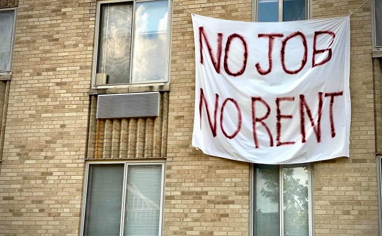 Image: Eviction protest in Washington