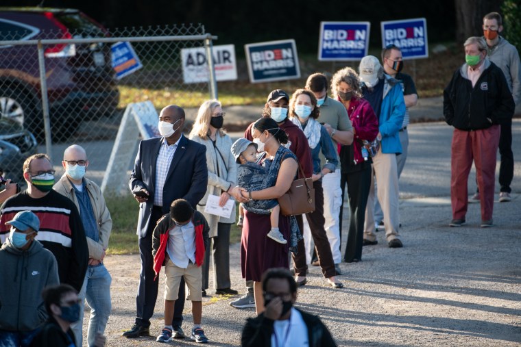 Image: Senate Candidate Jaime Harrison Votes In South Carolina