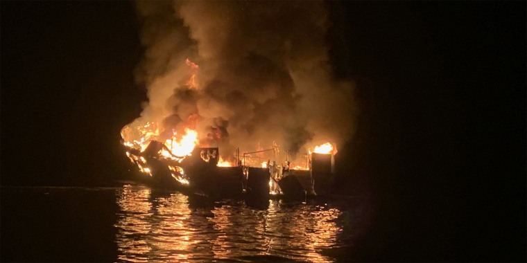 Image: Conception boat fire