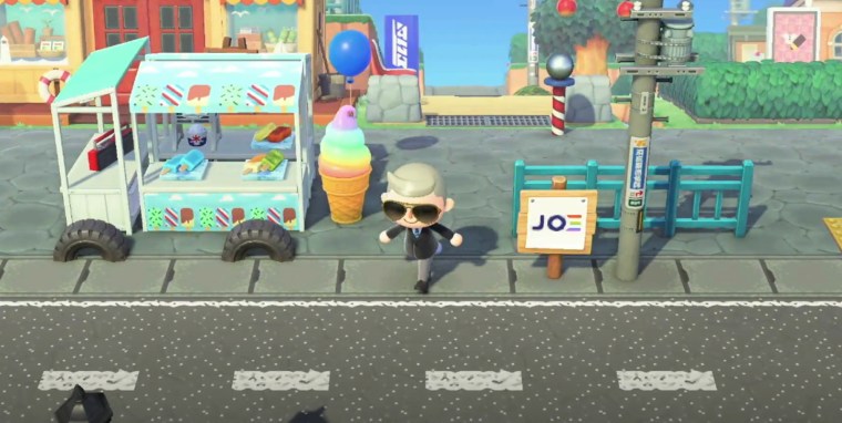 An image of Biden Island in "Animal Crossing: New Horizons"