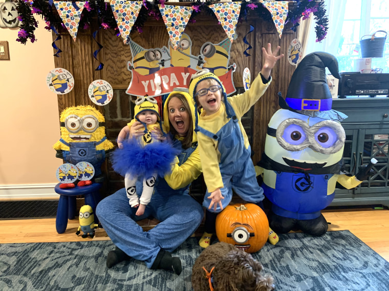 The Szkrybalo family dressed as the "Minions" on TODAY