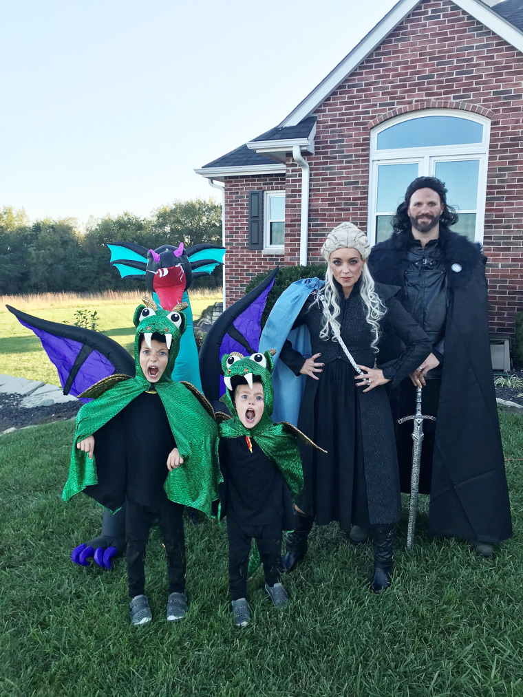 The Solomon family dressed as "Game of Thrones" on TODAY
