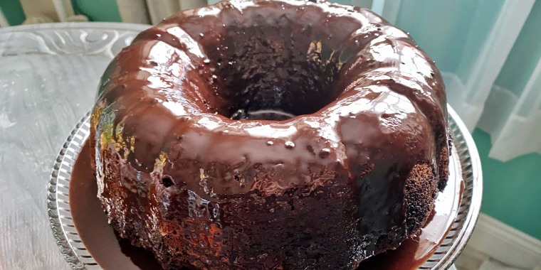 Known as "Nana's Devil's Food," the recipe for this cake is extremely popular on Reddit.