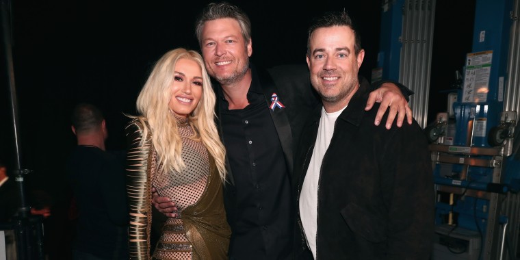 Carson Daly, Blake Shelton, Gwen Stefani at 2018 E! People's Choice Awards
