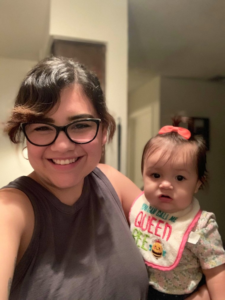 Marcella Mares with her baby girl, Olivia