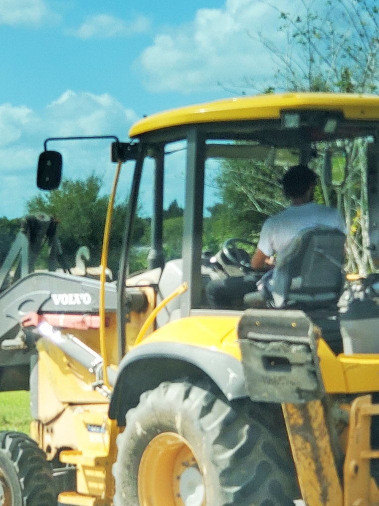 A man allegedly used a bulldozer to rip Biden campaign signs in Haines City, Fla.