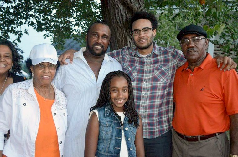 John Boyd Jr., with his mother, left, Betty Boyd, his daughter Sydni, his son John, and his father John Boyd Sr.