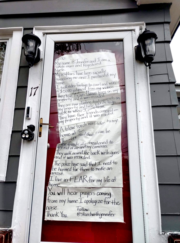 IMAGE: Sign on Jennifer McLeggan's door