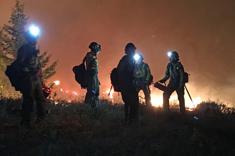 Jonathon Golden and crew responding to a wildfire.