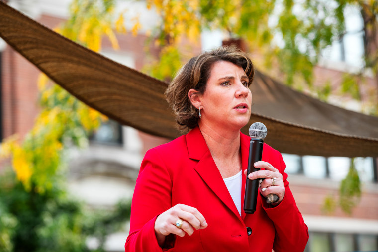 Image: Kentucky Democratic Senate Candidate Amy McGrath Campaigns In Louisville