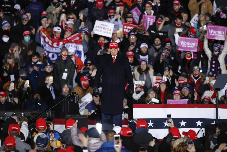 Donald Trump Ends Presidential Campaign With Two Rallies In Michigan