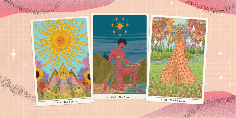 Cards from Rachel True's new tarot deck and guidebook, "True Heart Intuitive Tarot."