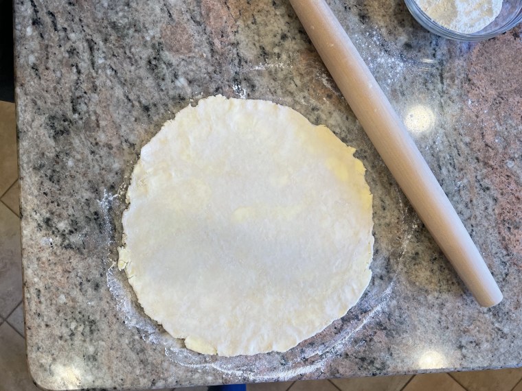 Carefully roll dough onto rolling pin to easily transfer to your pie dish.