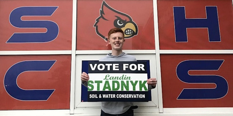 Landin Stadnyk, the youngest elected official in Kentucky.