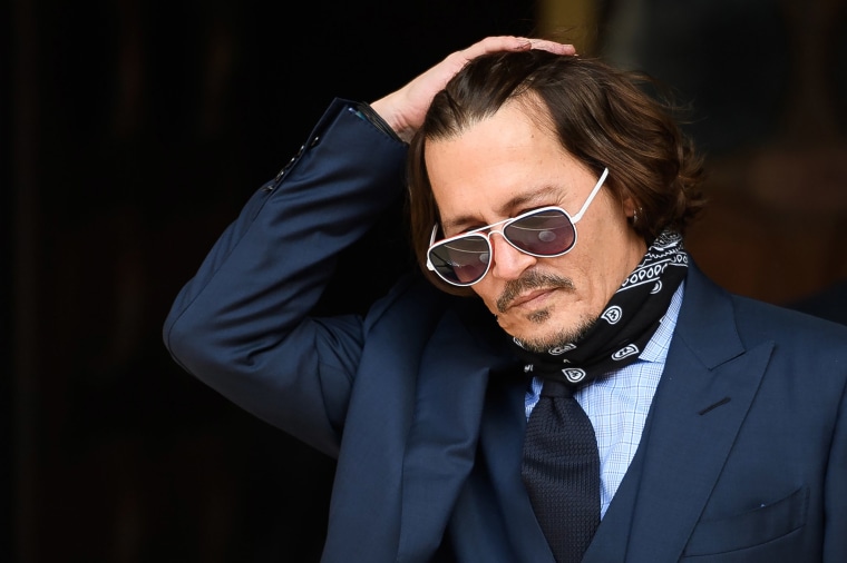 Image: Actor Johnny Depp arrives at London's Royal Courts of Justice, Strand on July 14.