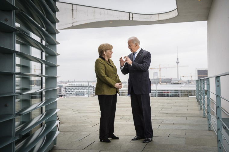 Image: Angela Merkel and Joe Biden 
