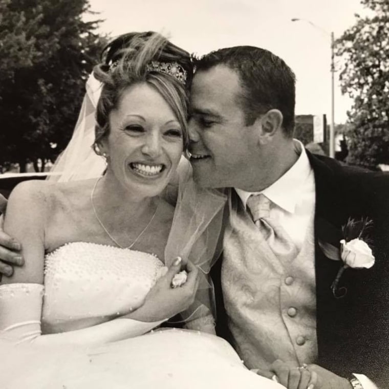 Dan and Kim Bryant on their wedding day in 2003.
