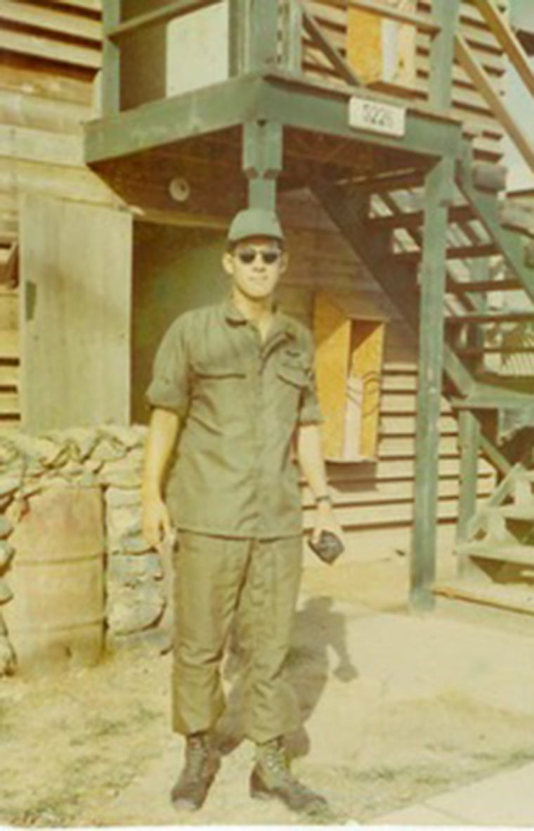 Combat veteran Bill George told TODAY that this is the only photo he has of himself from his time in Vietnam.