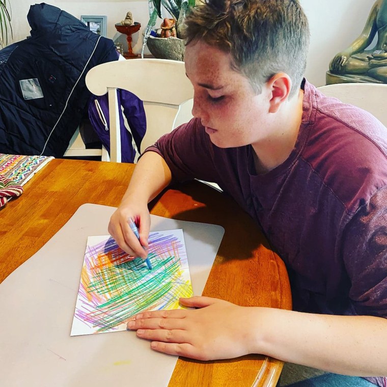 Carson Swazey and mom Amanda Kinney hope to send replies to everyone who sent Swazey mail but feel lke it will take some time to respond to all the people who reached out. 
