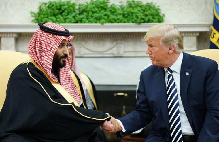 Image: President Donald Trump and Saudi Arabia's Crown Prince Mohammed bin Salman