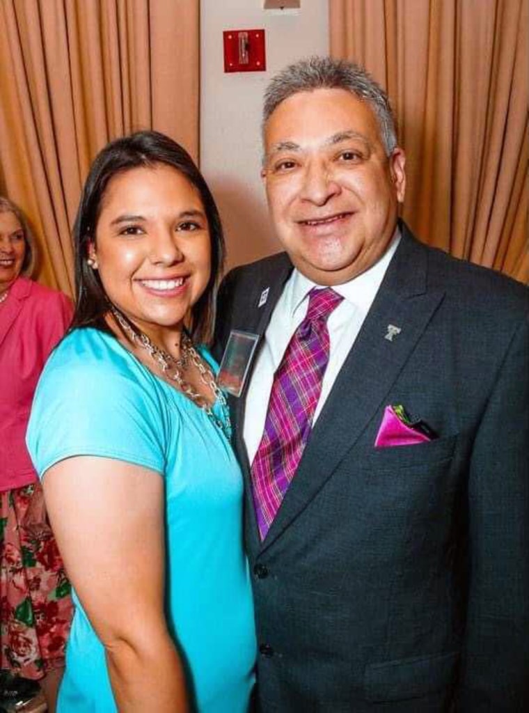 Tasha Sloan with her father, Dr. Fitz.