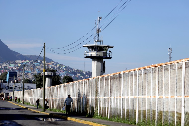 A general view shows the Santa Martha Acatitla prison, where former social development minister Rosario Robles was taken into custody, in Mexico City