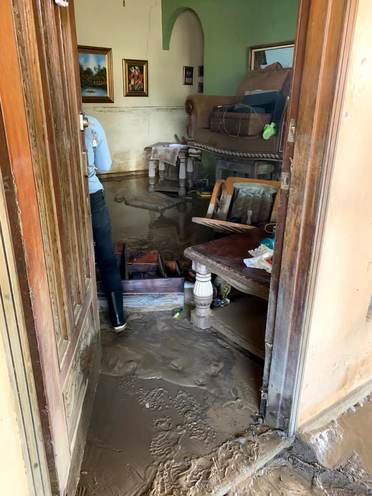 Albania Lopez lost everything inside her house in La Lima, Honduras when Hurricane Eta's flood waters rushed into her home last week.