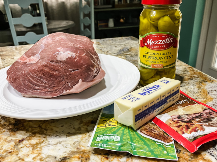 The ingredients for Mississippi Pot Roast are simple, as is the preparation.