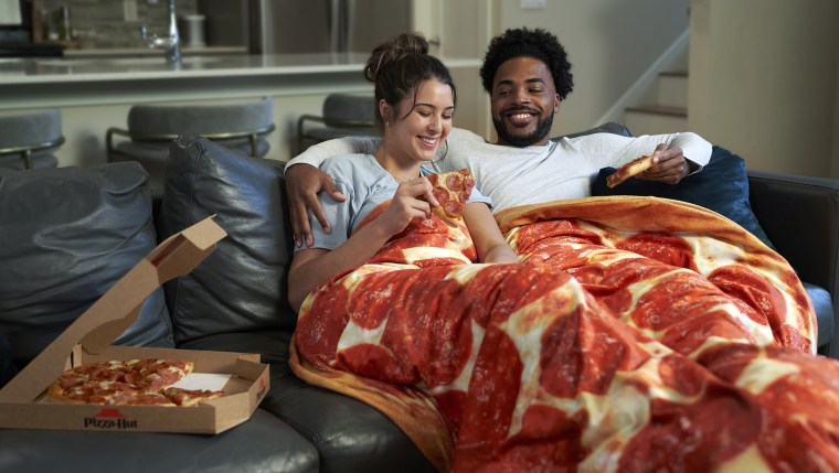 The blanket is big enough for sharing, just like the Original Pan Pizza itself.