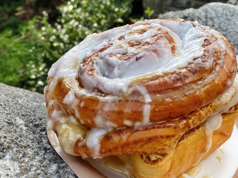 The "real" cinnamon roll from Gaston's Tavern at Walt Disney World's Magic Kingdom Park.