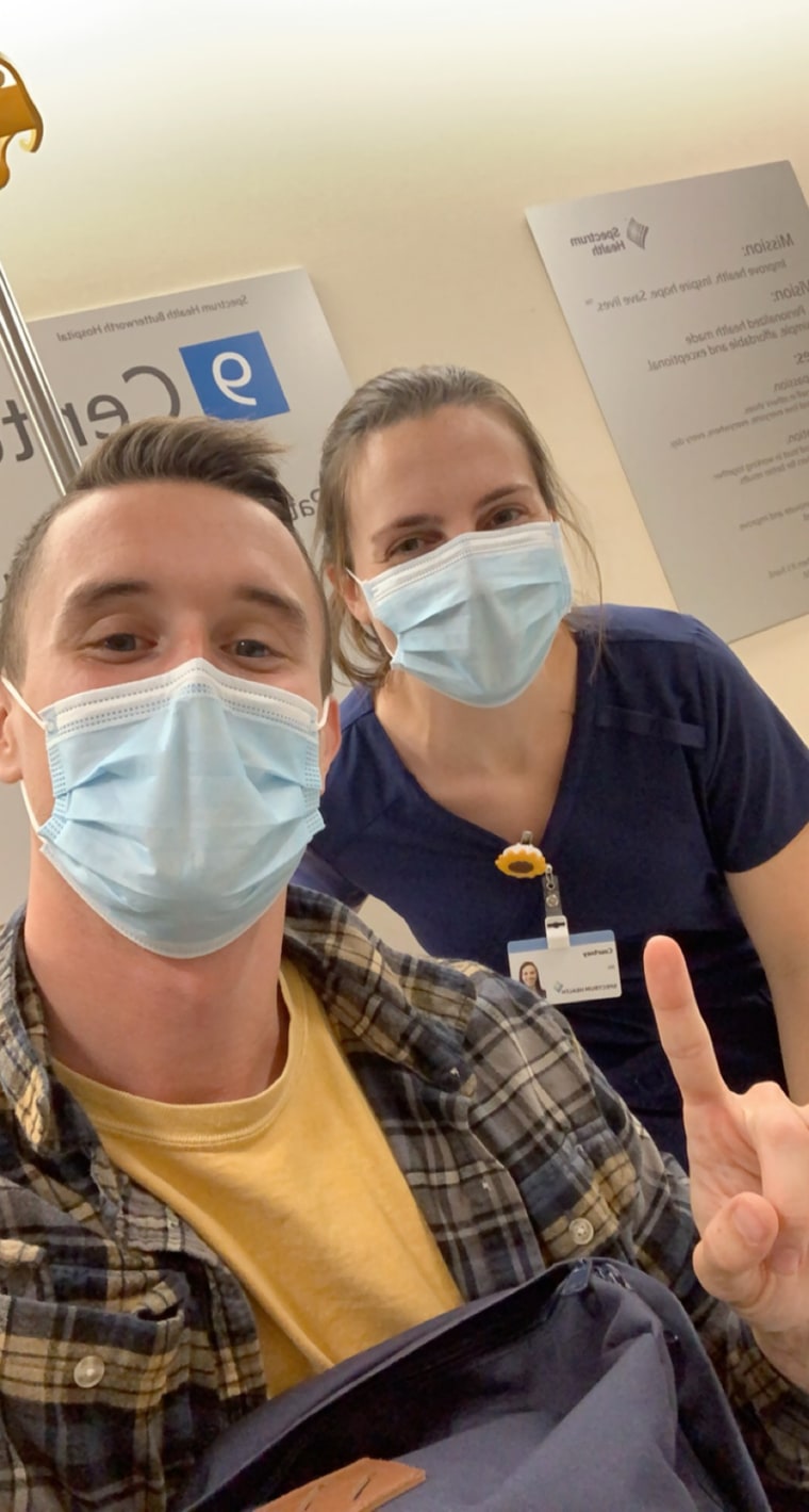 After spending most of the pandemic caring for others, Dr. Dave Burkard struggled with letting others take care of him. But he realized that the nurses and technicians who tended to him in the hospital made the stay less lonely and difficult. 