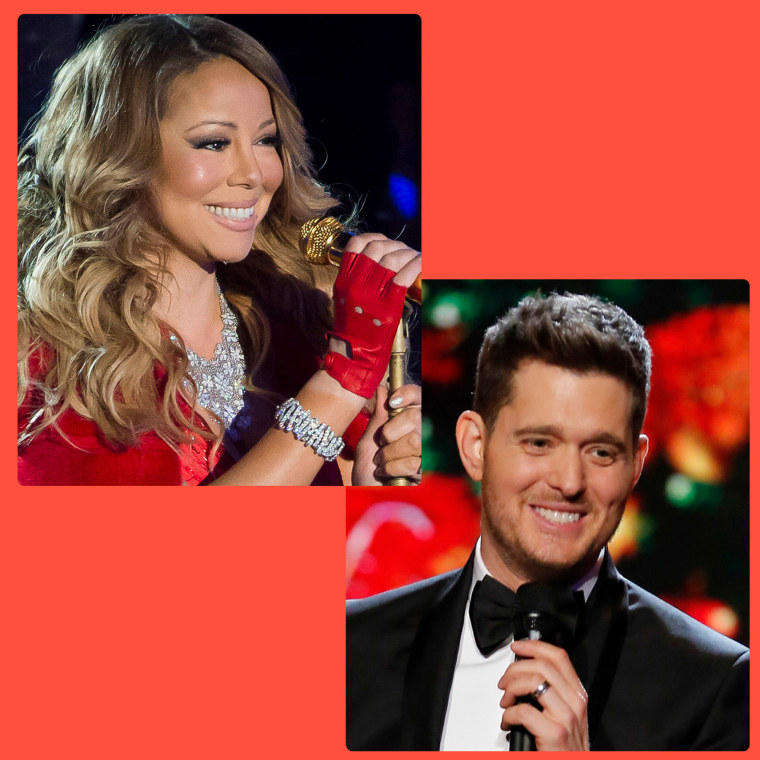 Mariah Carey and Michael Buble are among the top performers on the list.