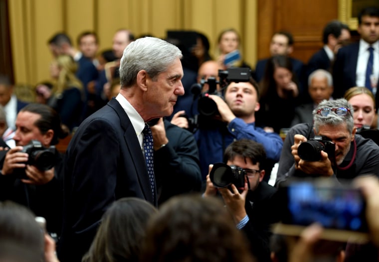 Image: Former special counsel Robert Mueller arrives to testify before Congress on July 24, 2019.