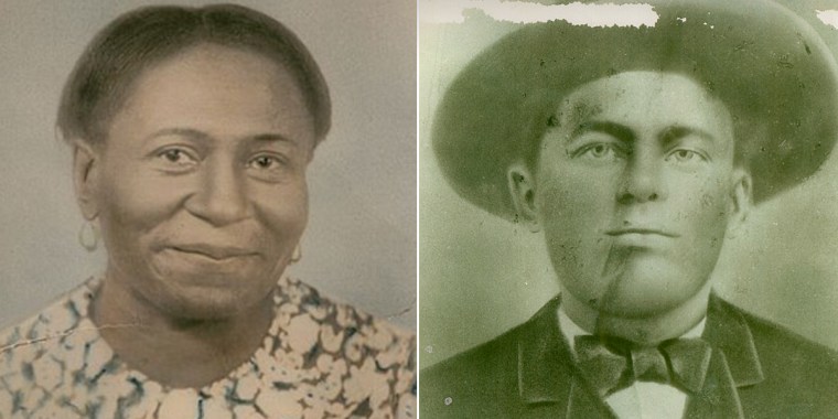 America Cohee-Webster, circa 1965, and Willie Cohee, circa 1896.