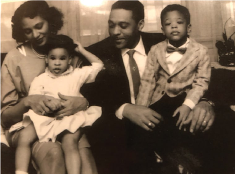 Bonita Stewart, second from left, with her family in 1959.