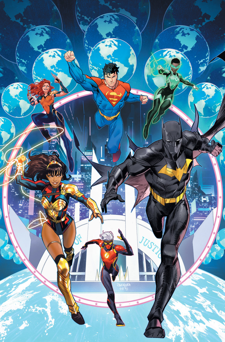 The cover of "Future State: Justice League" by Dan Mora.