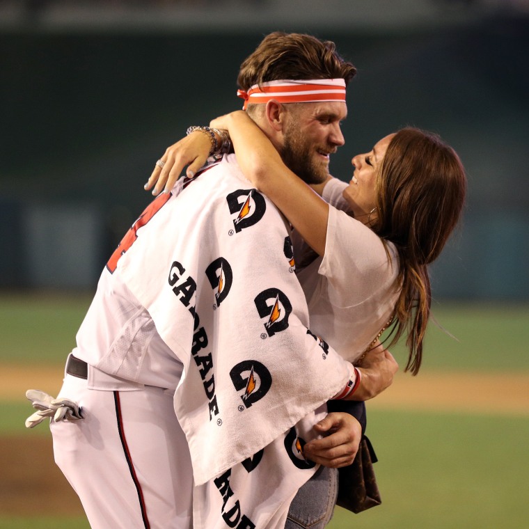 The story of Bryce Harper meeting a baby at Nationals spring