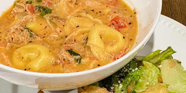 "The Soup" is a tortellini chicken soup created by blogger Karen Petersen and uploaded to the r/slowcooking subreddit, where it took off.