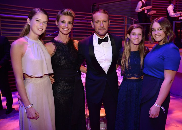 Tim McGraw and Faith Hill's family at TIME 100 gala