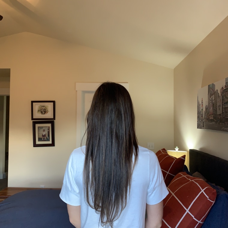 my long hair is so soft and smooth after washing it with the WOW Apple Cider Vinegar Shampoo and Conditioner