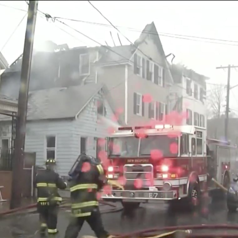 A scene from the site of the Thanksgiving day blaze.