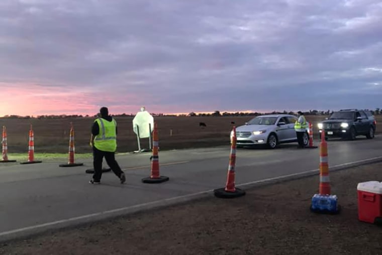 IMAGE: Cheyenne River Sioux safety checkpoint 