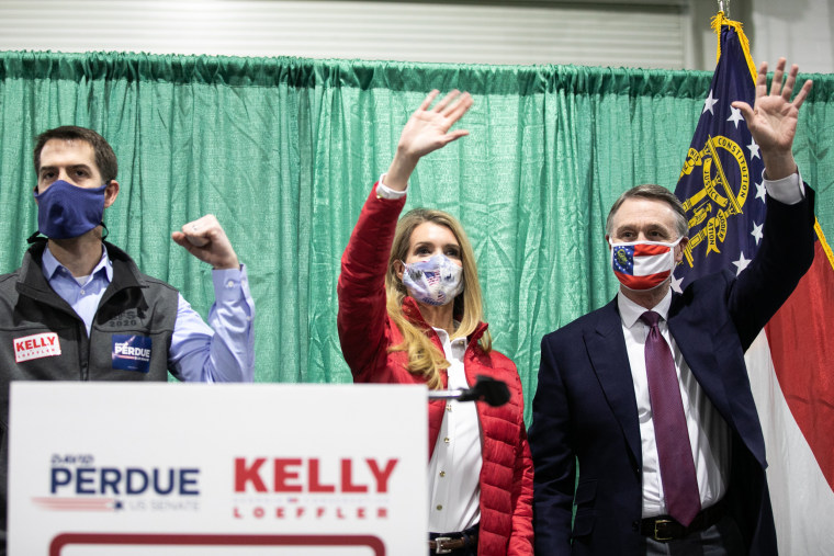 Image: Kelly Loeffler And David Perdue Campaign For Georgia Runoff Election
