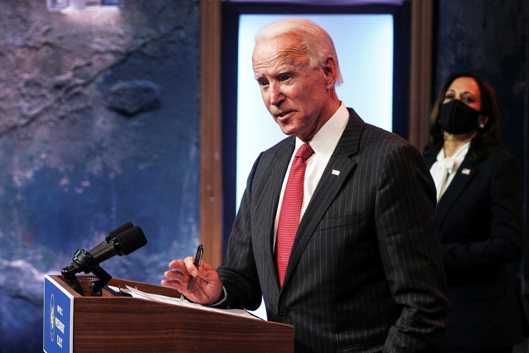 Image: FILE PHOTO: U.S. President-elect Joe Biden speaks after meeting with governors in Wilmington, Delaware