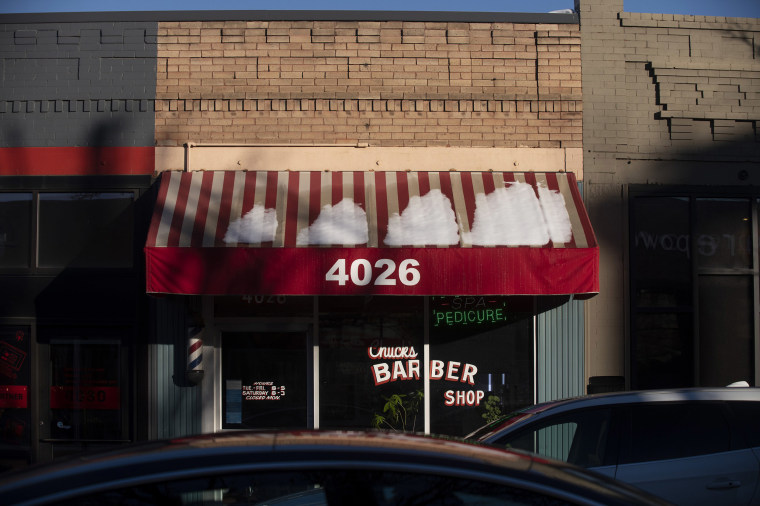 Image: Chuck's Barber Shop on Tennyson Street