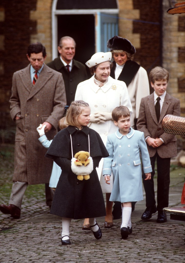 Queen And Family At Sandringham