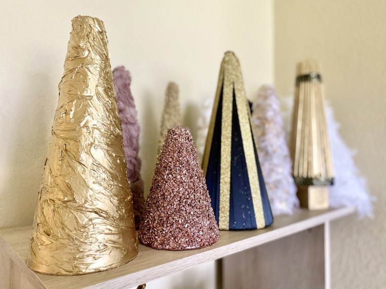 Can you believe these luxury decorations were made from things all found at the Dollar Tree?