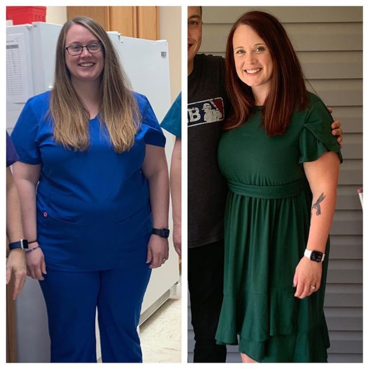 Kelly Fear loves that she's learned more about portion control and meal planning and she lost weight with her three co-workers. 