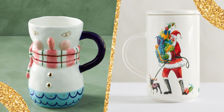 Classic Holiday Celebrations Personalized Glass Coffee Mug